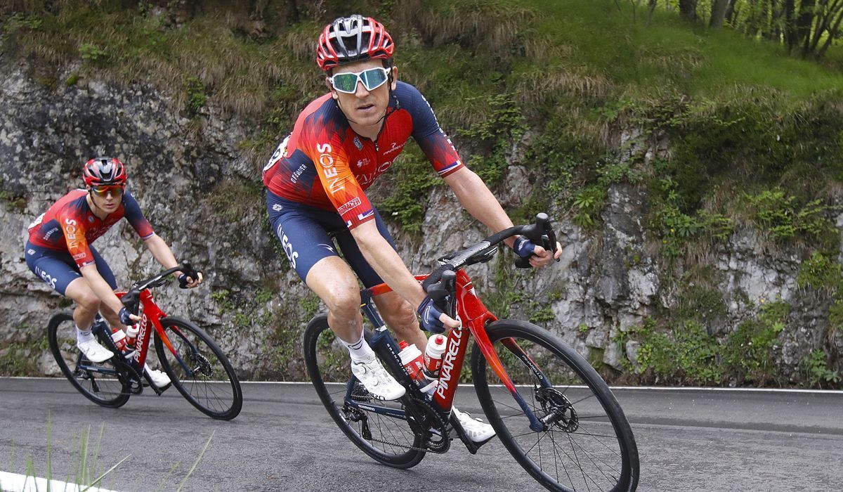 Geraint Thomas en una imagen del pasado Giro de Italia