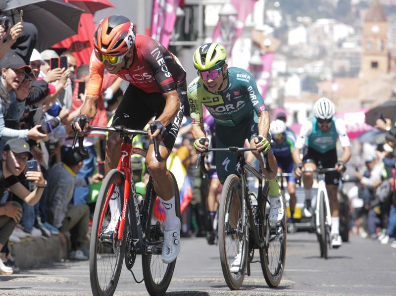 Egan Bernal y Sergio Higuita Egan Bernal y Sergio Higuita