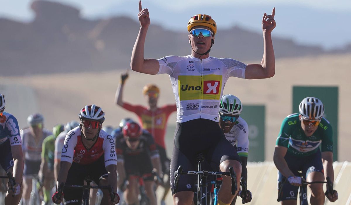 Soren Waerenskjold, victoria y liderato en el AlUla Tour