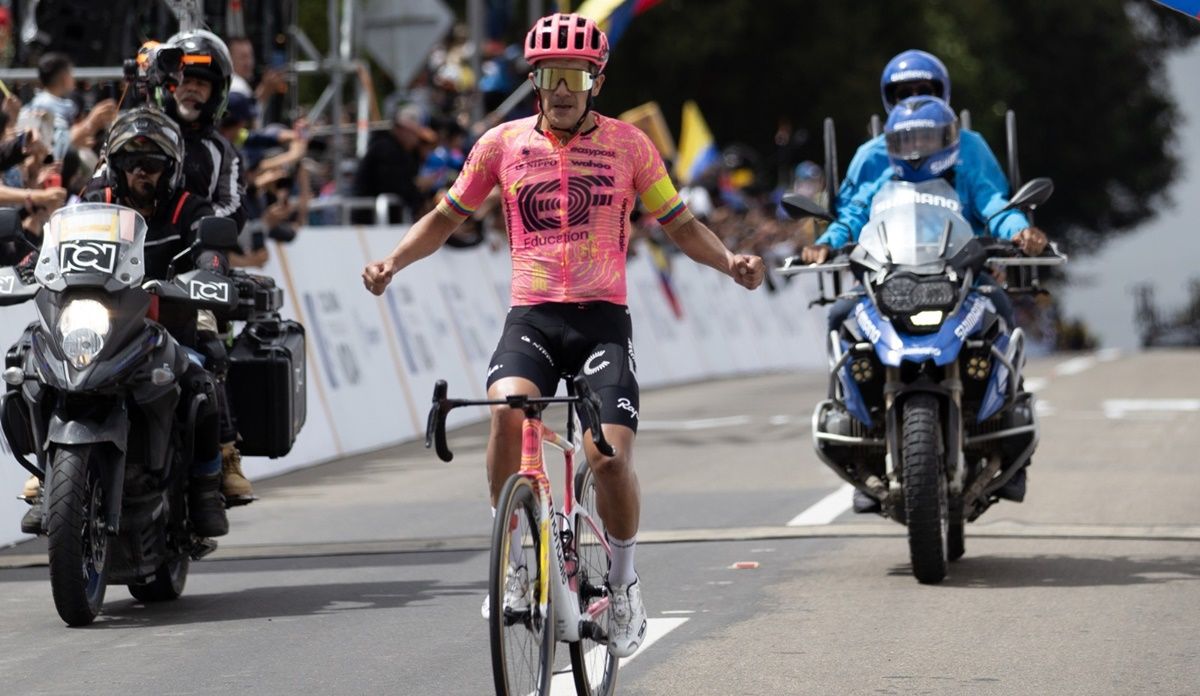 Richard Carapaz (EF Education EasyPost) brilló en el Tour Colombia