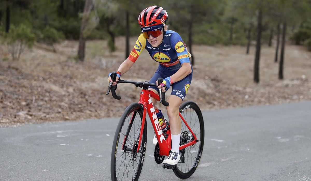 Gaia Realini en una imagen de la pasada Setmana Ciclista 