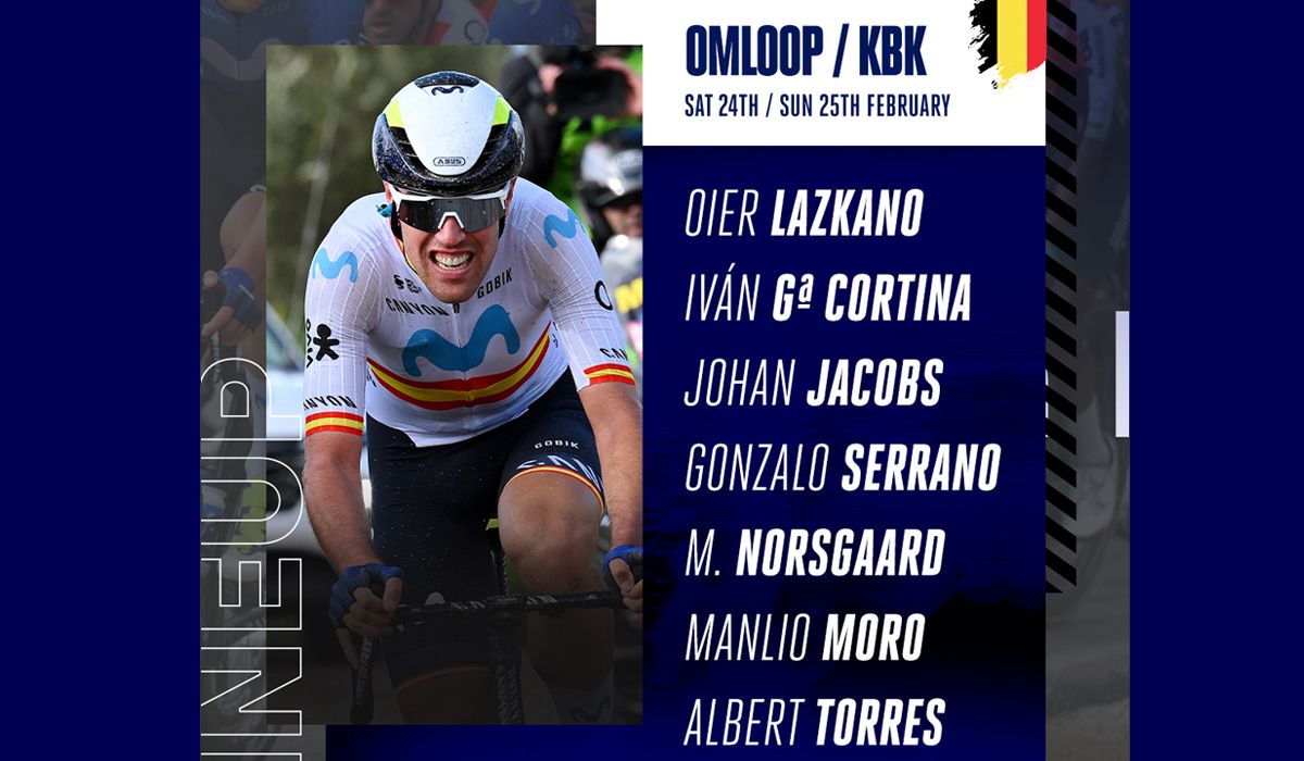 Alineación del Movistar Team para Omloop y Kuurne
