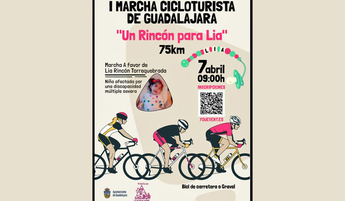 I Marcha Cicloturista “Un Rincón para Lía” en Guadalajara