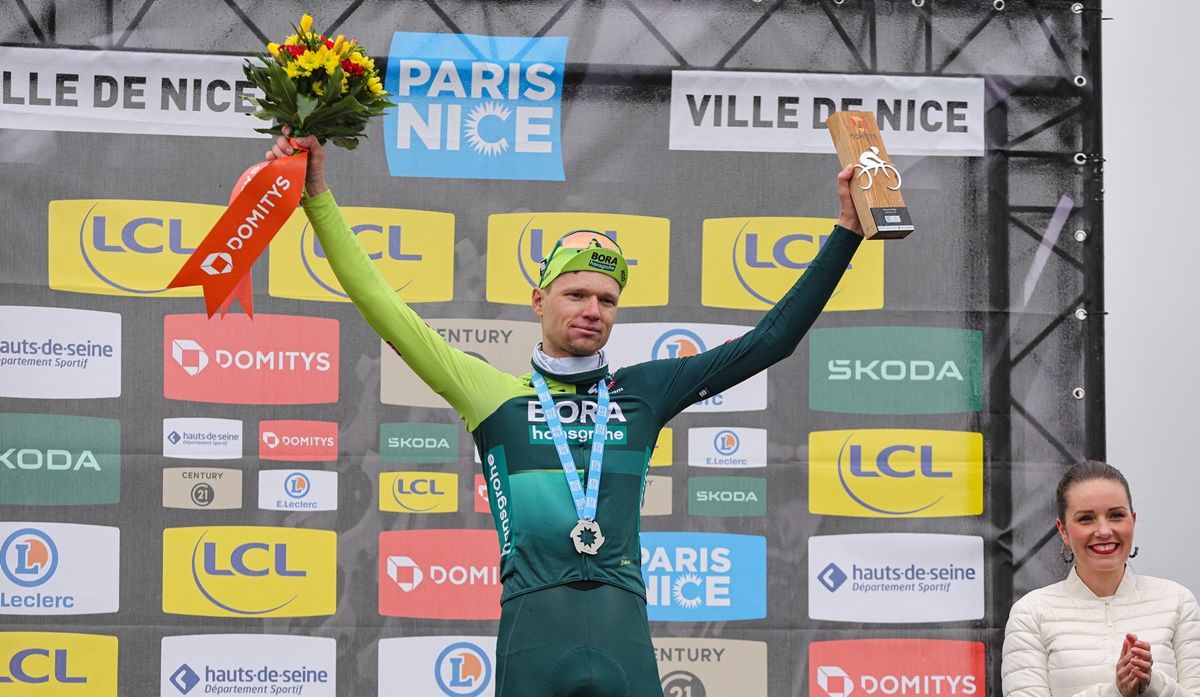 Aleksandr Vlasov (BORA hansgrohe) supo aprovechar la oportunidad que la carrera le ofreció