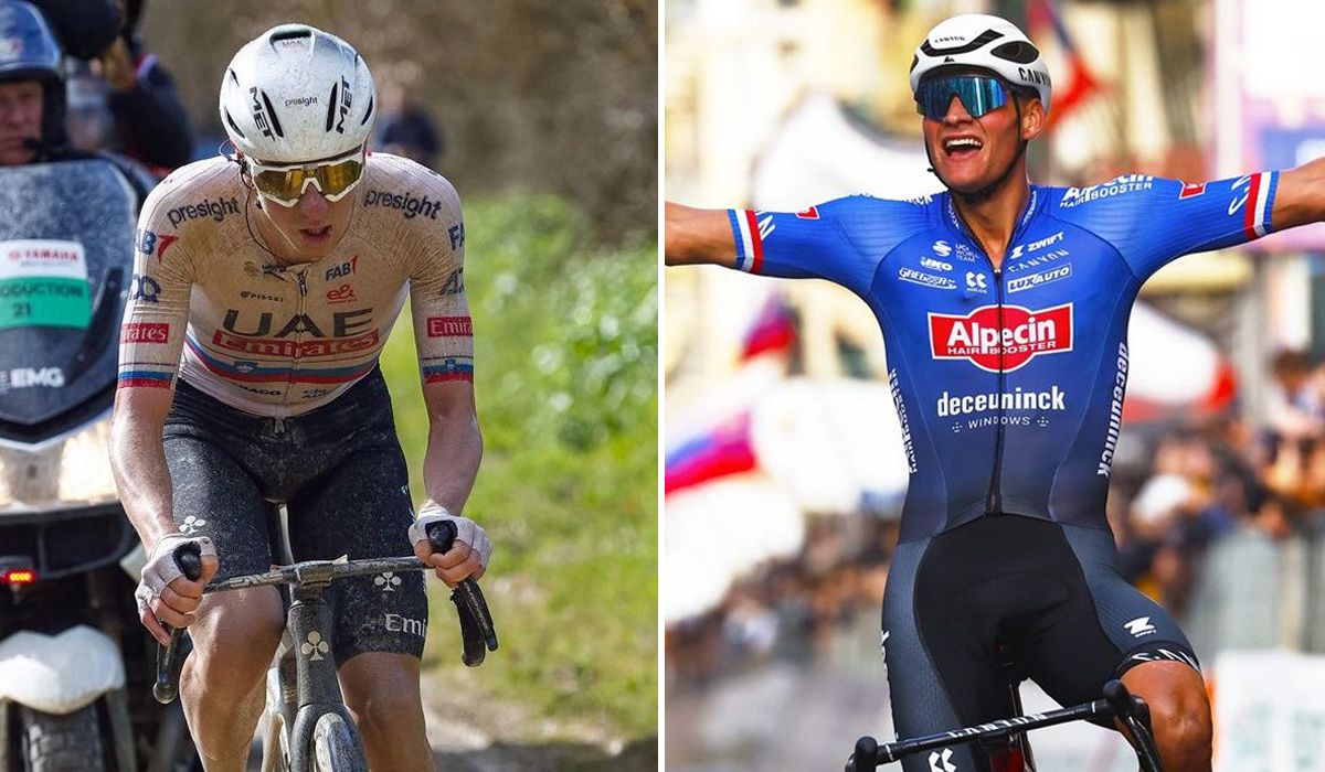 Pogacar y Van der Poel encabezan la lista de inscritos para la Milán-San Remo