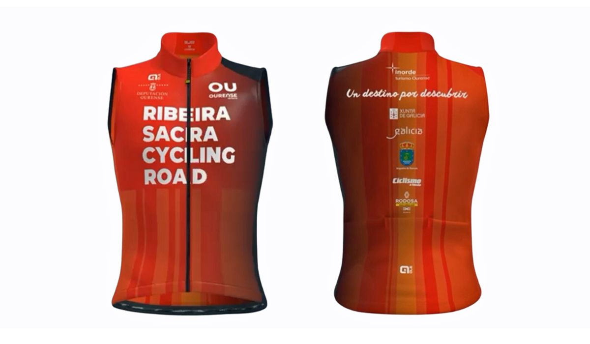 Presentado el chaleco oficial de la Ribeira Sacra Cycling Road