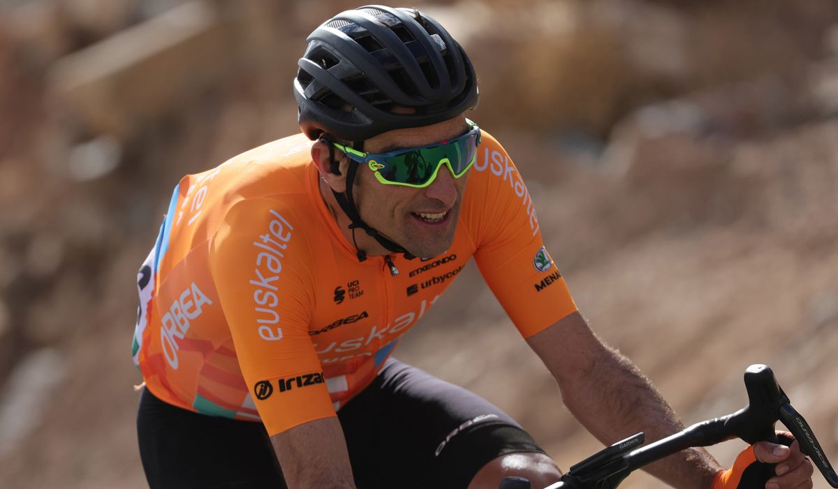 Luis Ángel Maté en el pasado AlUla Tour. Foto: Massimo Fulgenzi / Sprint Cycling Agency