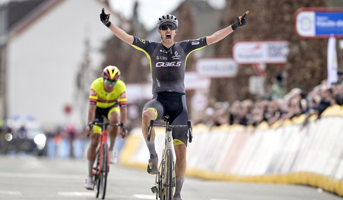 Jannik Steimle remata la fuga en un Gran Premio de Denain marcado por las caídas
