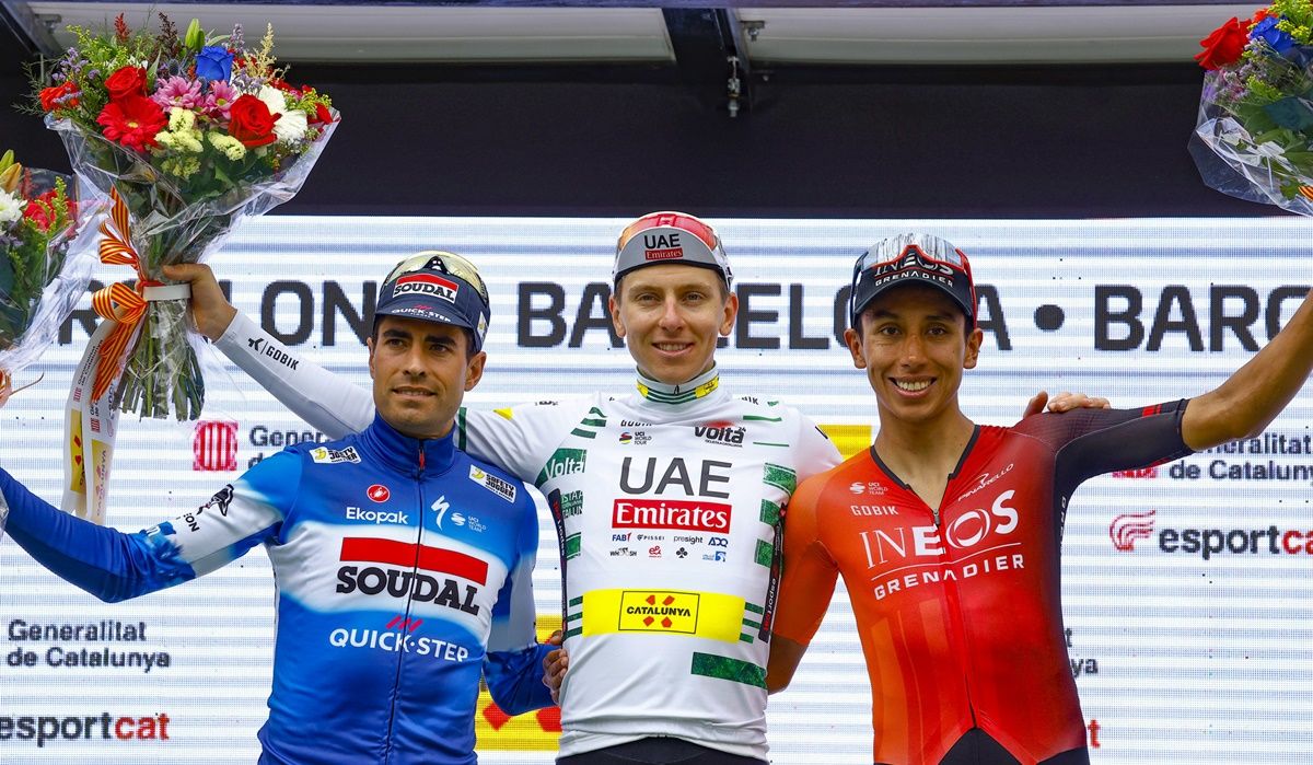 Pogacar, Landa y Bernal, el podio de la Volta 2024