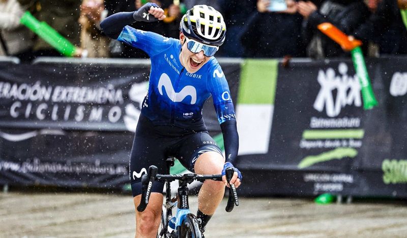 la segunda etapa de extremadura para mareille meijering movistar team