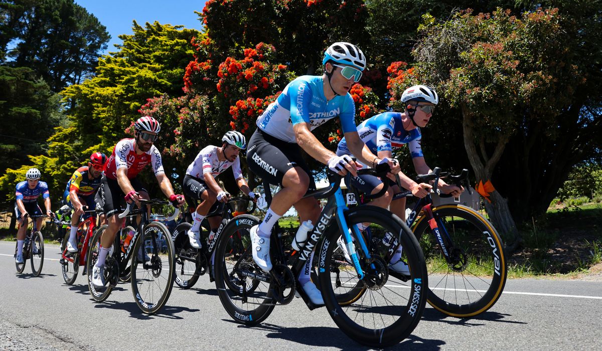 Franck Bonnamour en una imagen del pasado Tour Down Under