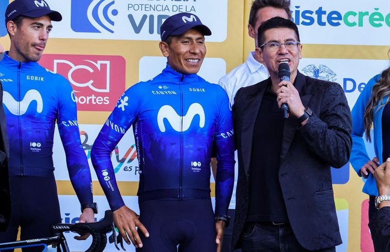 nairo quintana en la presentacion de equipos del tour colombia nairo quintana en la presentacion de equipos del tour colombia
