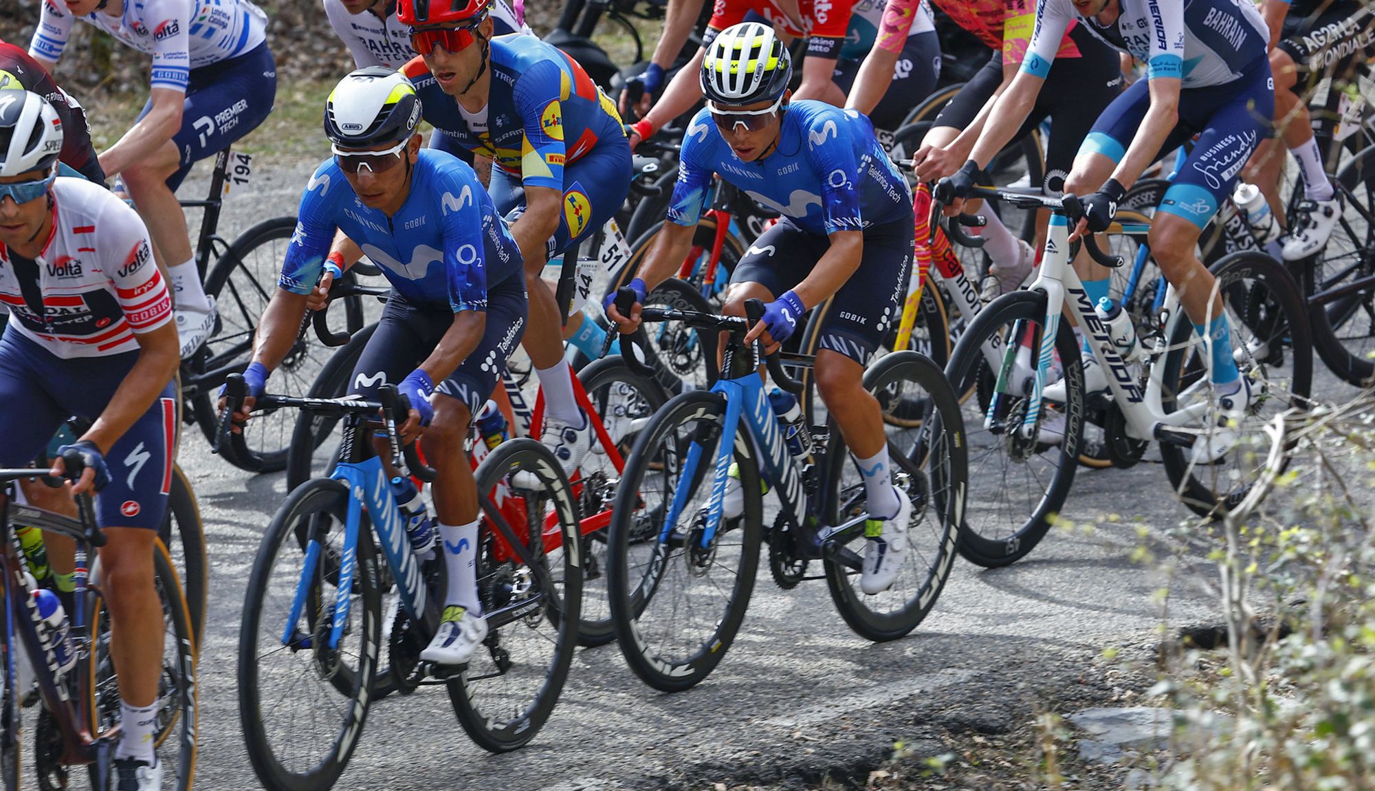 Nairo Quintana y Einer Rubio, en una imagen de la pasada Volta a Catalunya