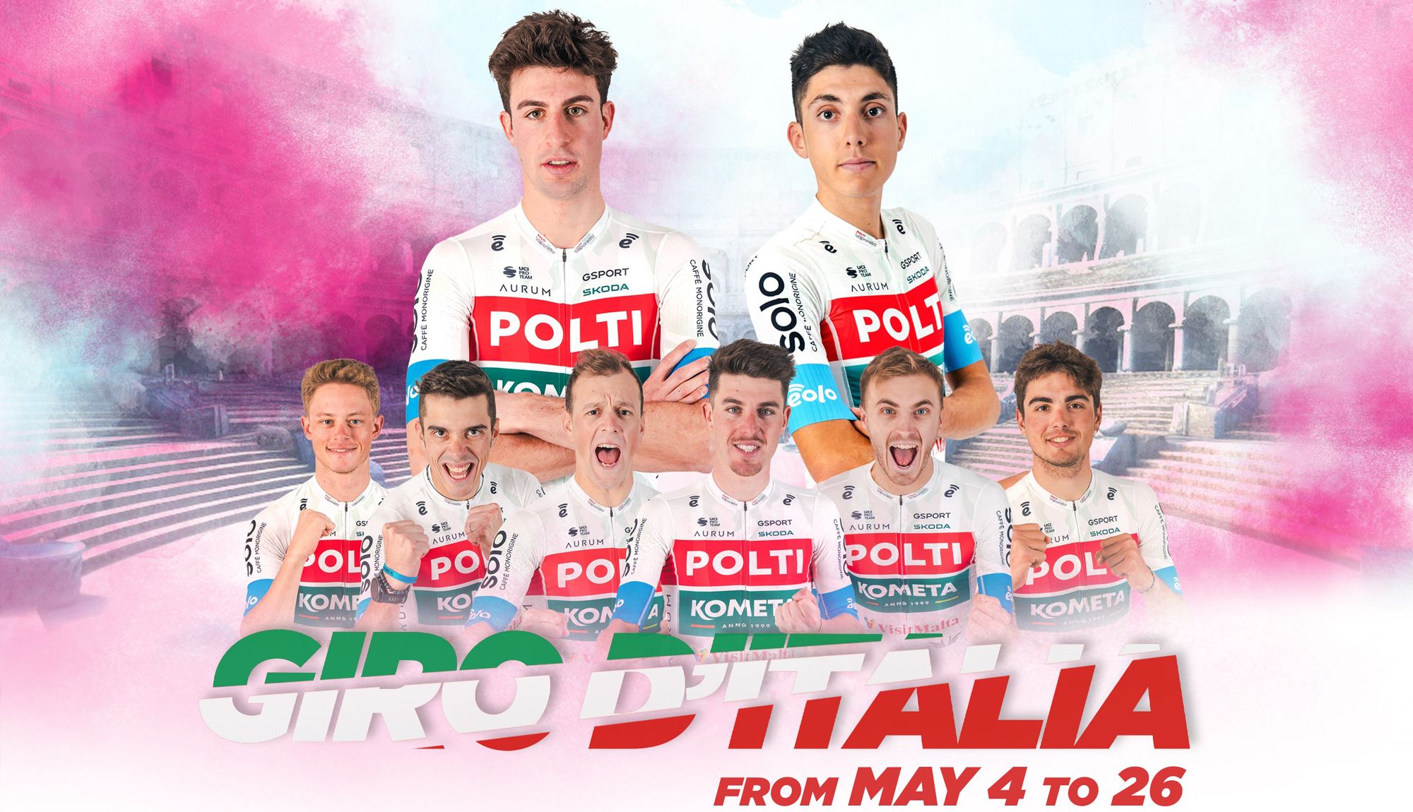 Ocho del Polti Kometa para el Giro