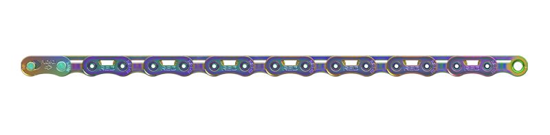 Casetes y cadenas disponibles en acabado arcoíris