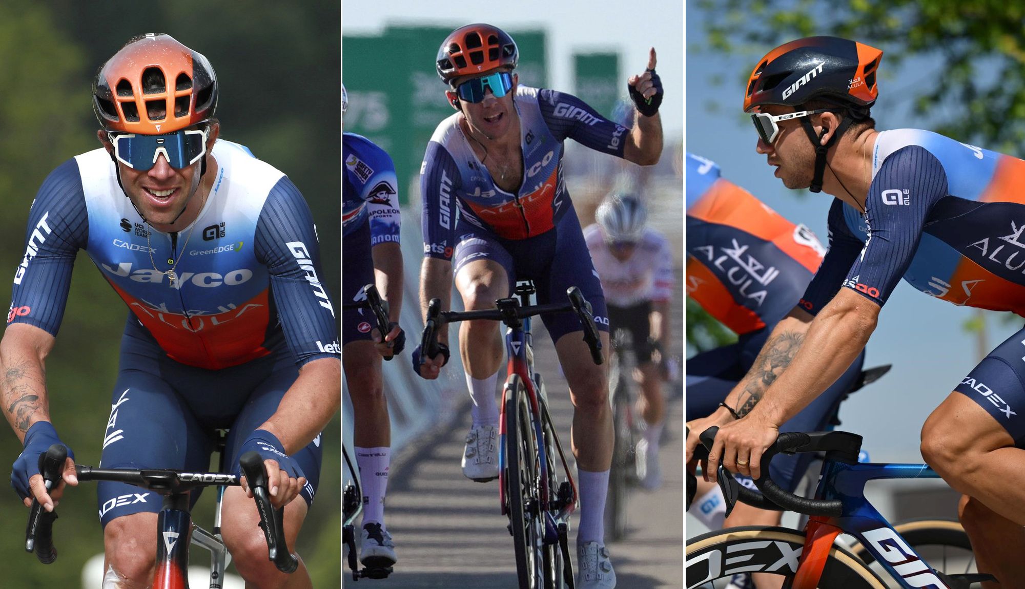 Michael Matthews, Simon Yates y Dylan Groenewegen