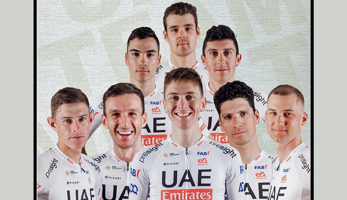 El UAE confirma su equipazo para el Tour, con Yates, Almeida y Ayuso escoltando a Pogacar