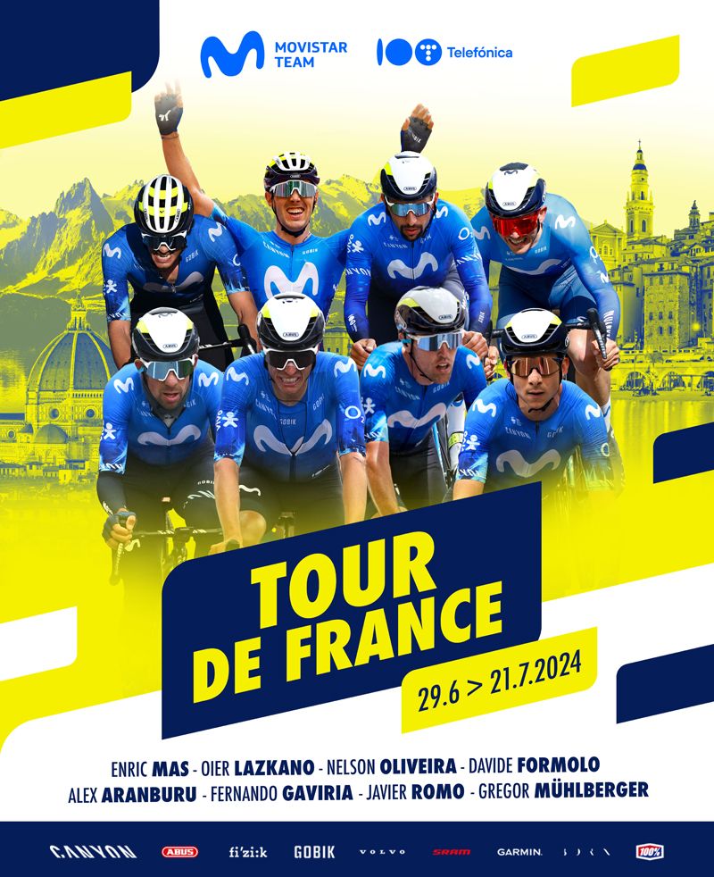 Cartel Movistar Team Tour Cartel Movistar Team Tour