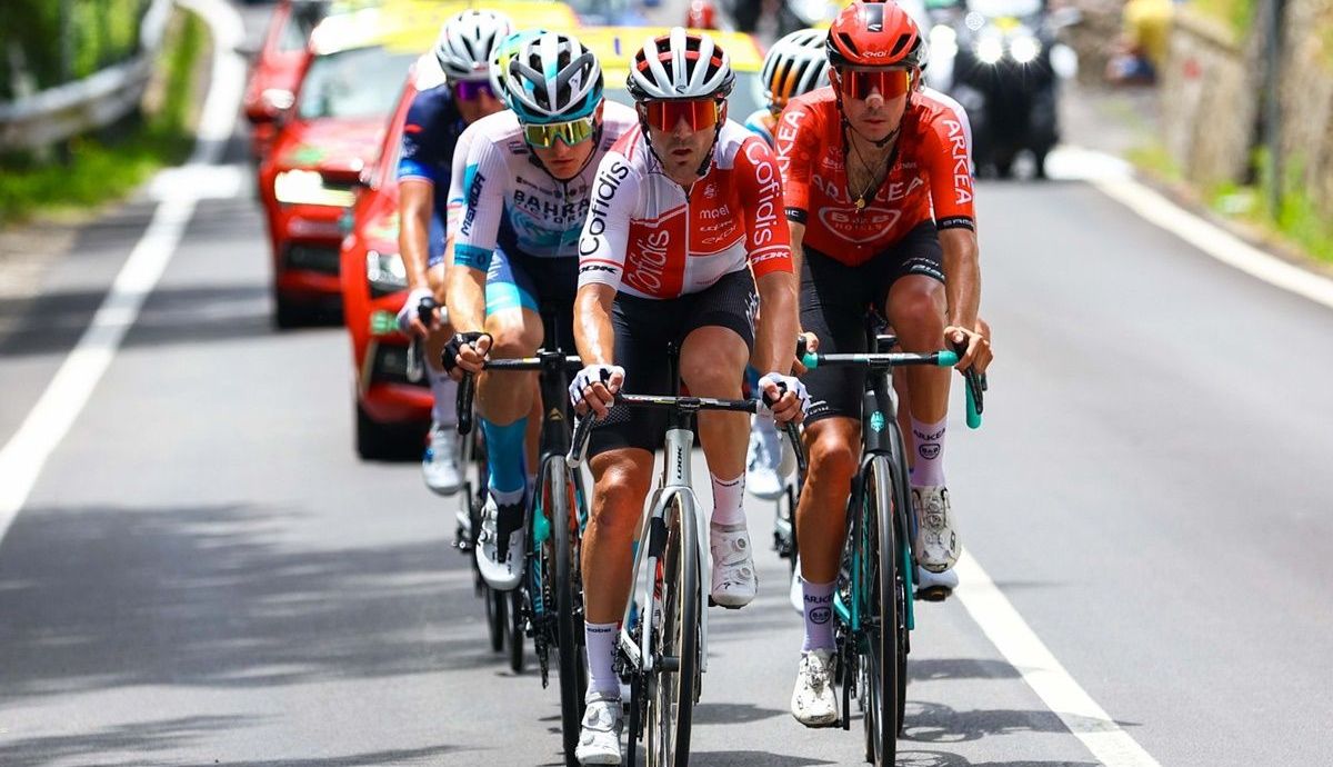 Ion Izagirre (Cofidis) fue uno de los integrantes de la primera fuga de la ronda gala