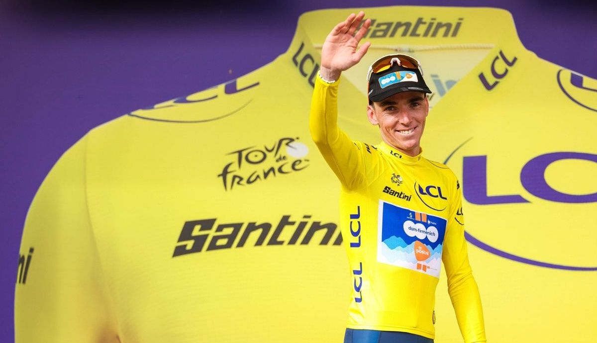Romain Bardet (dsm firmenich PostNL), primer amarillo del Tour de Francia 2024