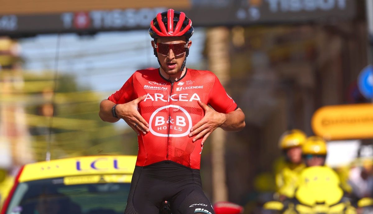 Kevin Vauquelin (Arkéa B&B Hotels) se proclamó vencedor de la segunda etapa del Tour de Francia 2024