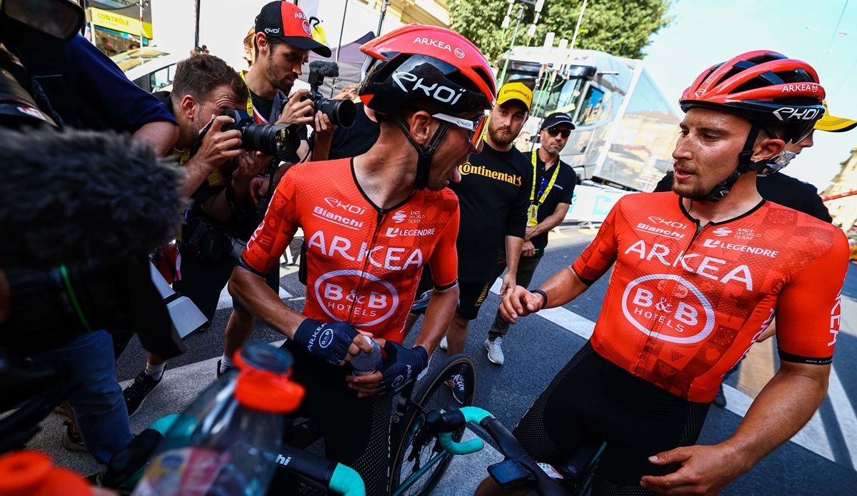 Cristian Rodríguez (Arkéa B&B Hotels) trabajó para Vauquelin en la fuga de la segunda etapa del Tour