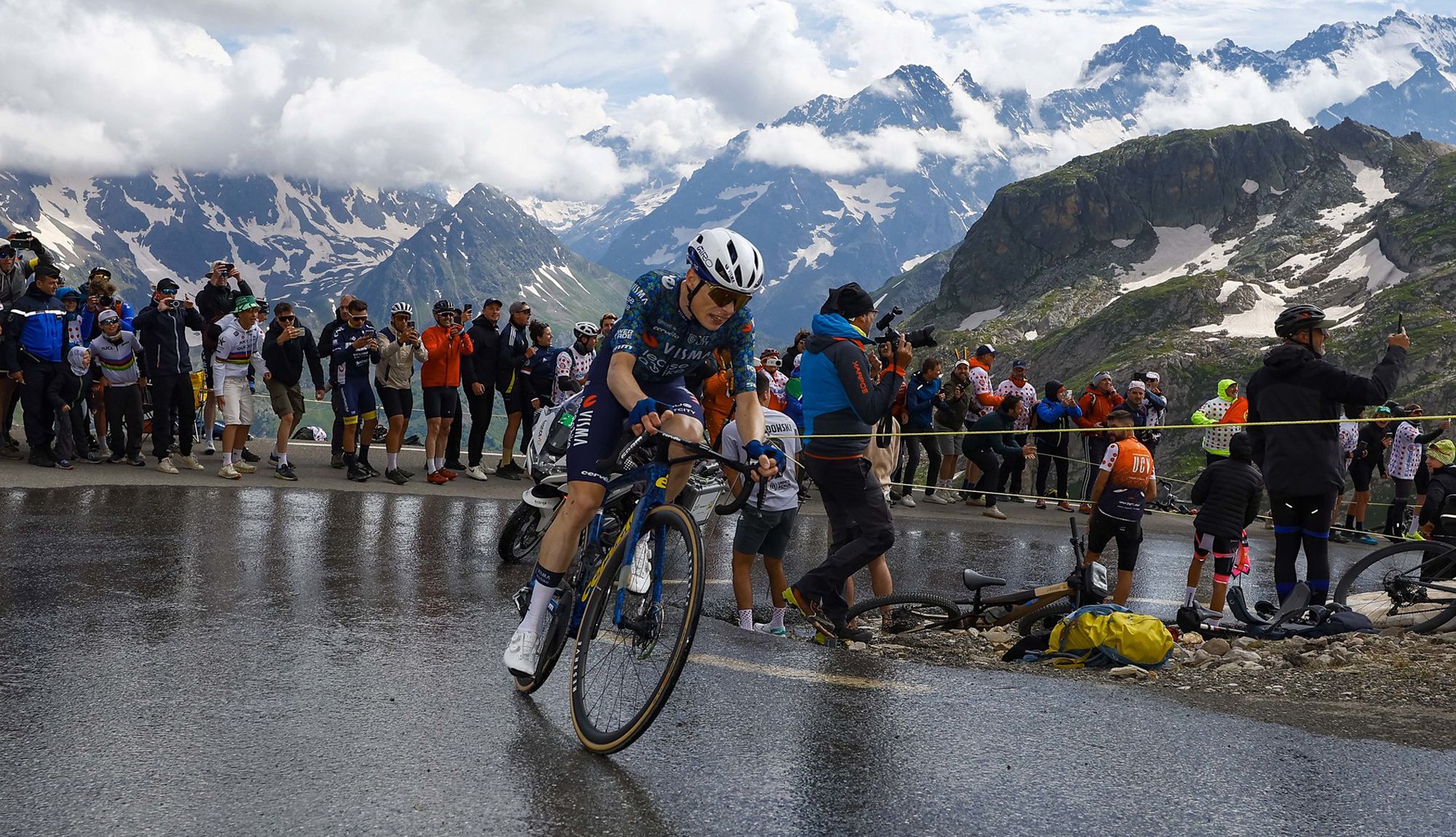 Jonas Vingegaard en la parte final de la ascensión al Galibier