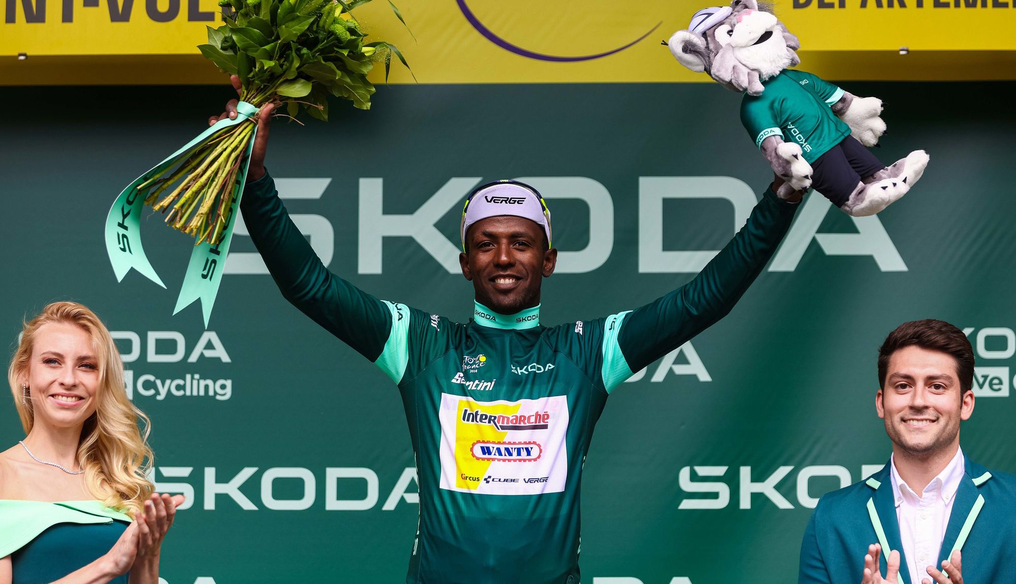 Biniam Girmay, nuevo maillot verde del Tour