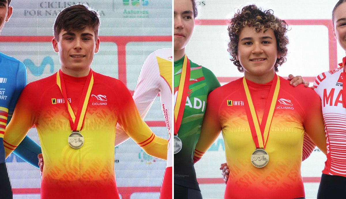 Adriá Pericas y Paula Ostiz, campeones de España júnior contrarreloj