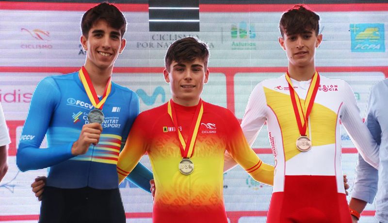 Podio de la CRI masculina Podio de la CRI masculina