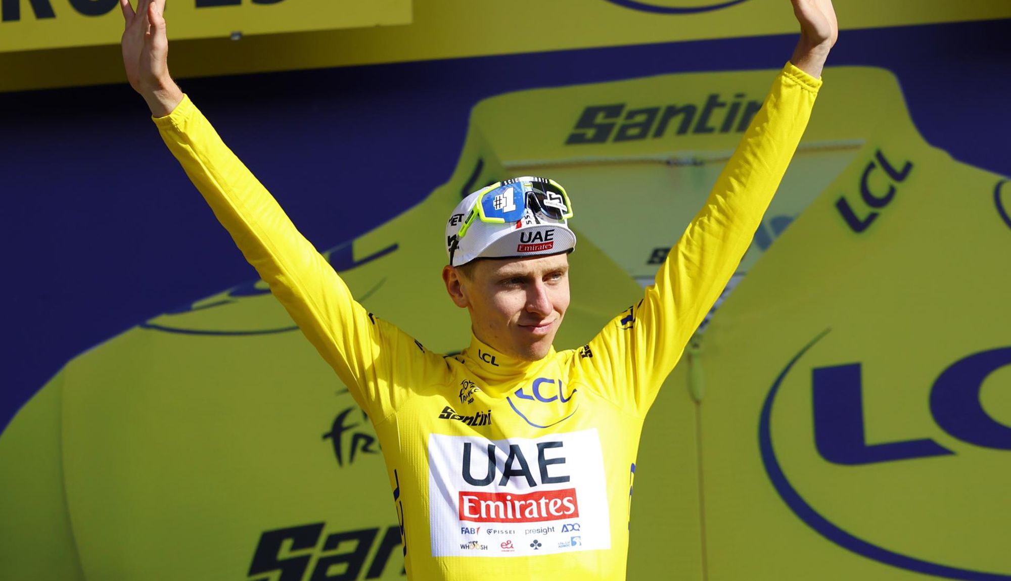 Tadej Pogacar, sólido líder del Tour de Francia