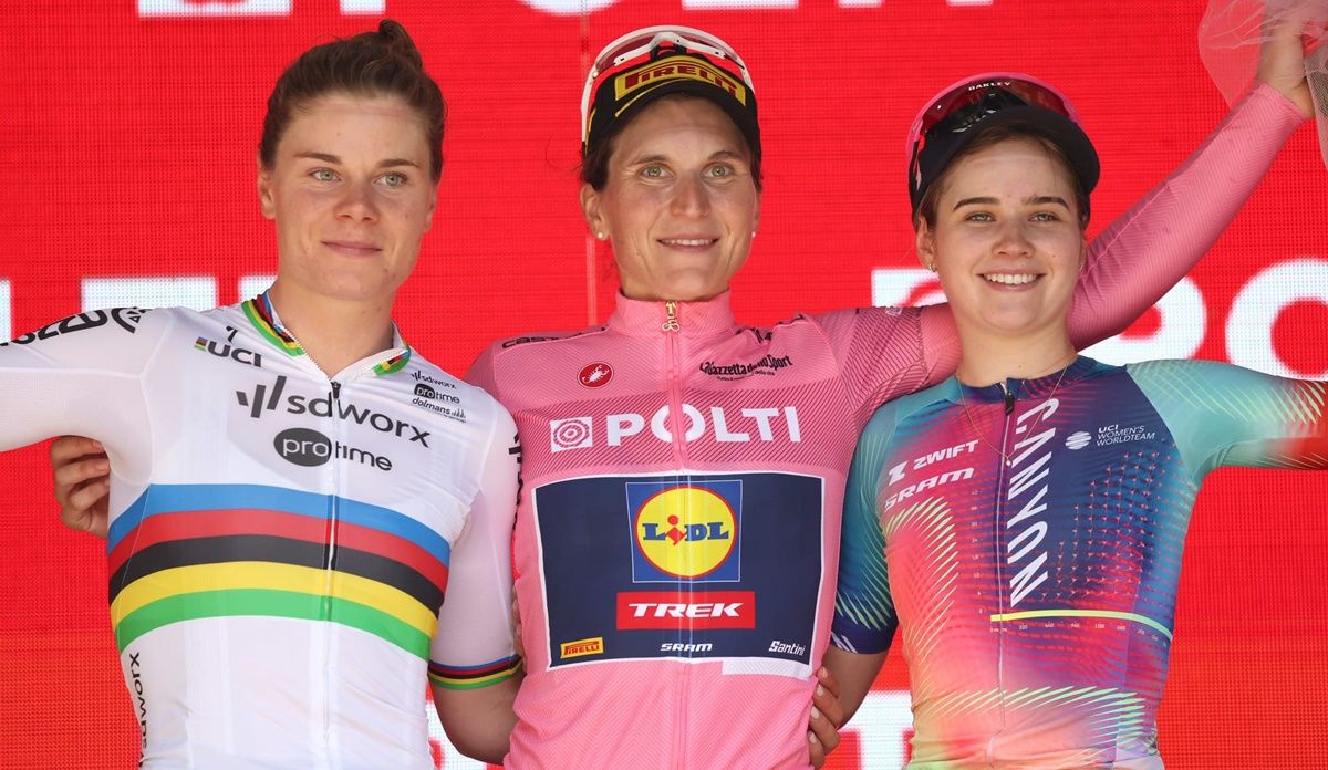 Podio final del Giro de Italia 2024