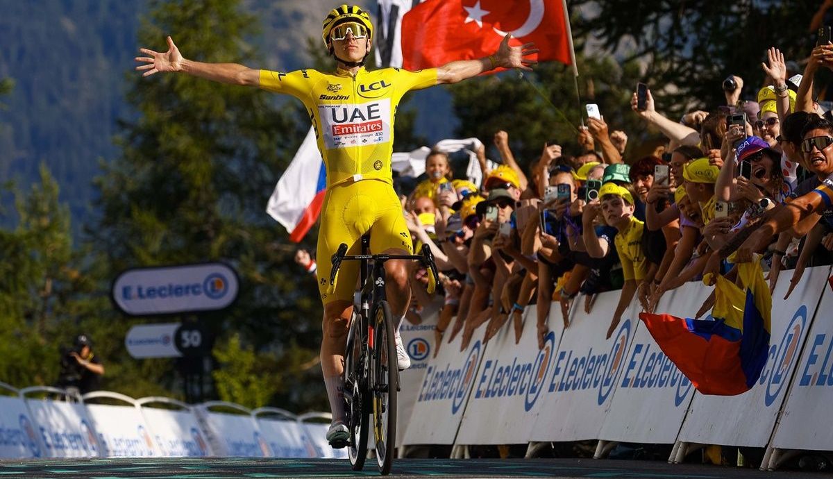 Tadej Pogacar (UAE Team Emirates) volvió a demostrar que es insuperable en este Tour de Francia