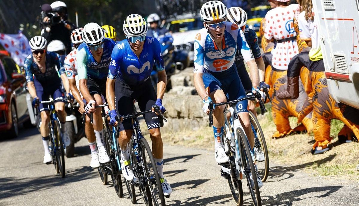 Espectacular rendimiento de Enric Mas (Movistar Team) en la penúltima etapa del Tour