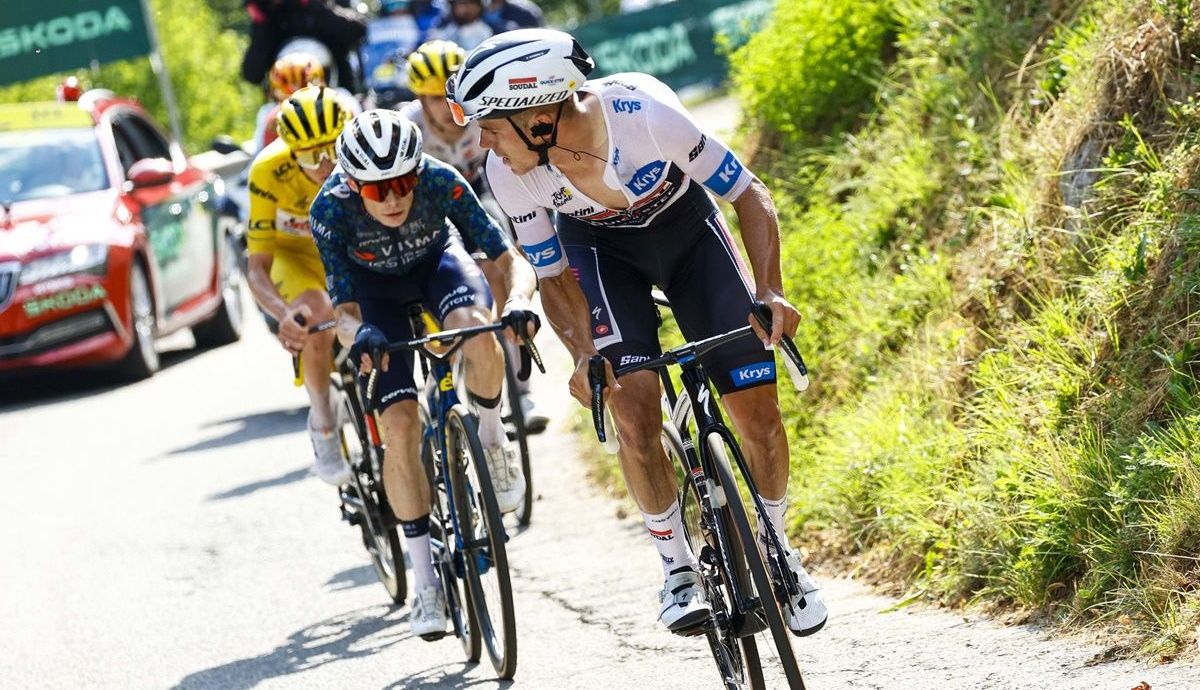 Remco Evenepoel (Soudal Quick Step) jugó al ataque para intentar asaltar la segunda plaza del podio