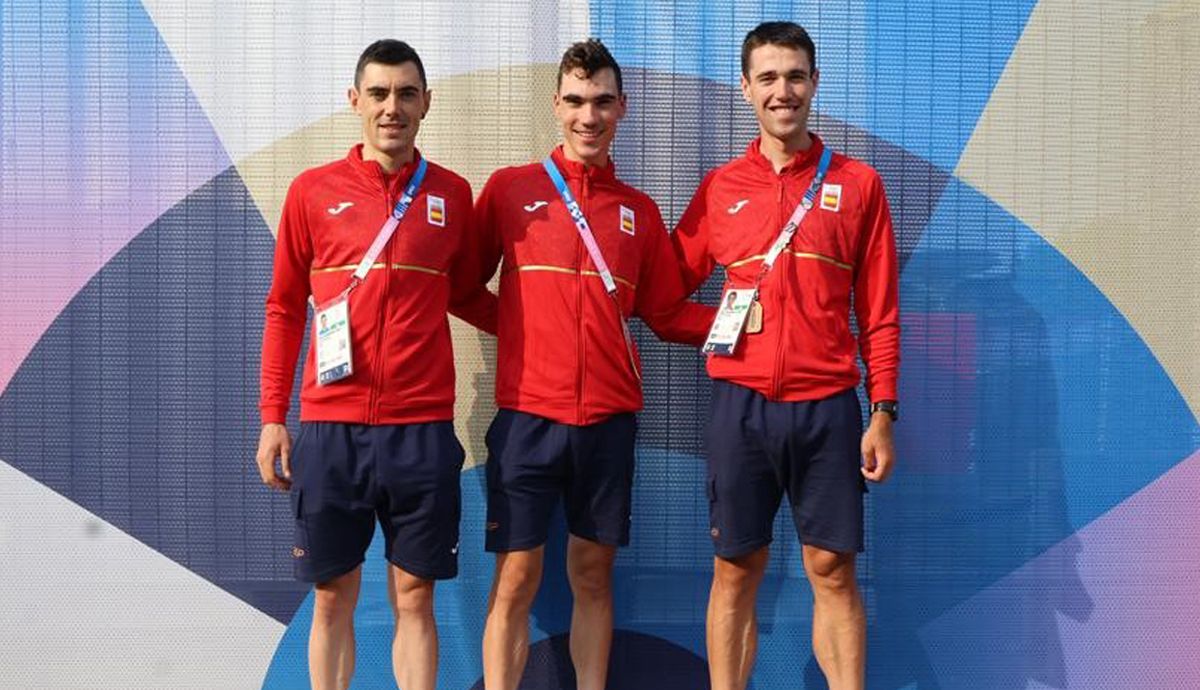Alex Aranburu, Juan Ayuso y Oier Lazkano