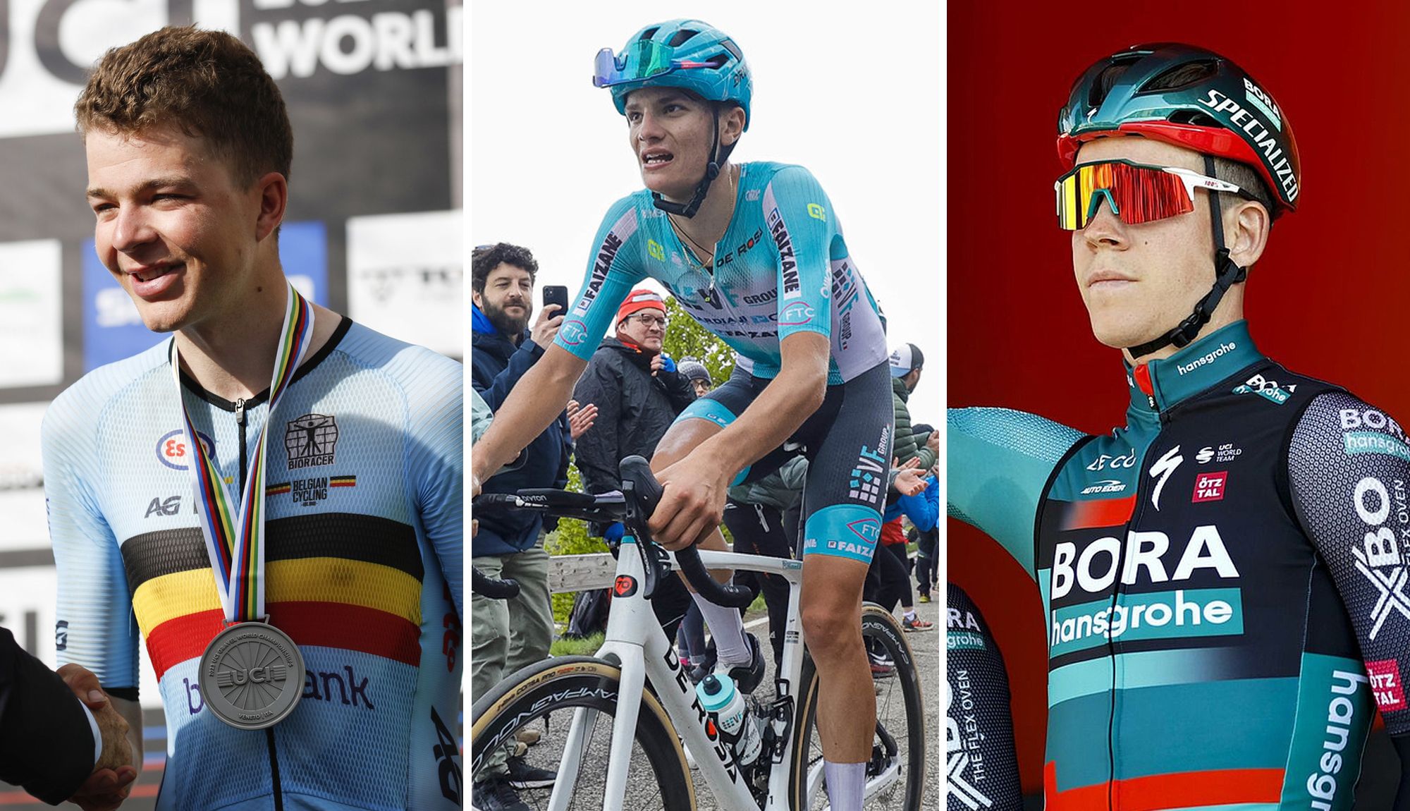 Florian Vermeersch, Giulio Pellizzari y Bob Jungels