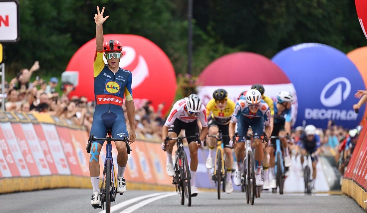 Thibau Nys (Lidl Trek) se apuntó la victoria en la sexta etapa del Tour de Polonia