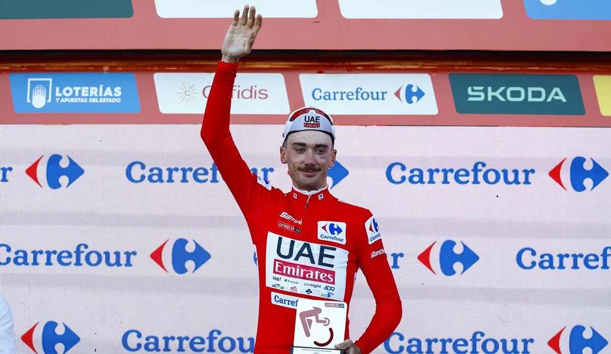 Brandon McNulty (UAE Team Emirates) vistió el primer maillot rojo de La Vuelta 24