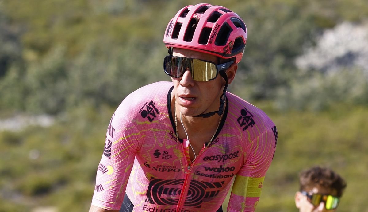 Rigoberto Urán en una imagen de esta Vuelta a España