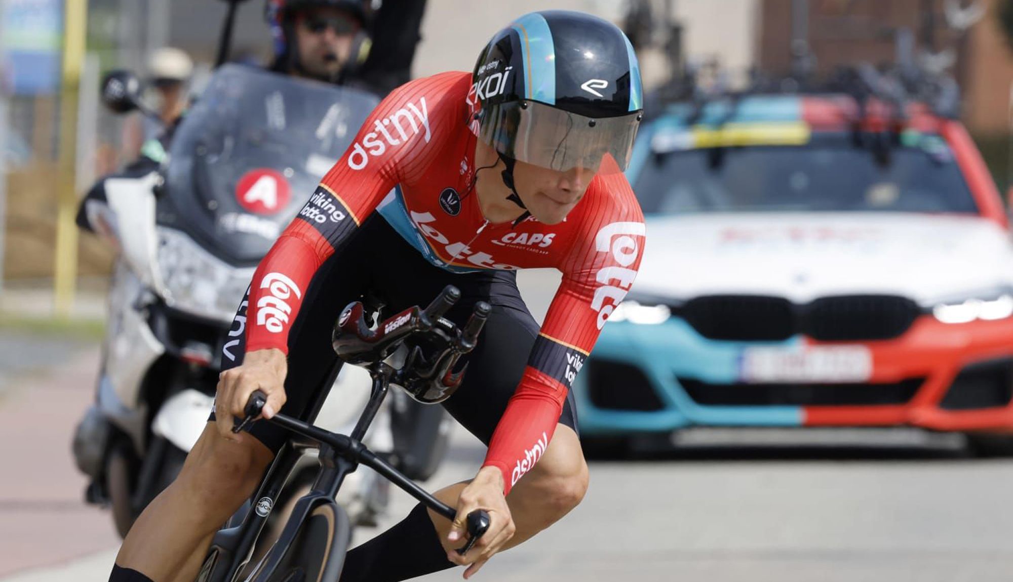 Alec Segaert, nuevo líder del Renewi Tour tras ganar la contrarreloj