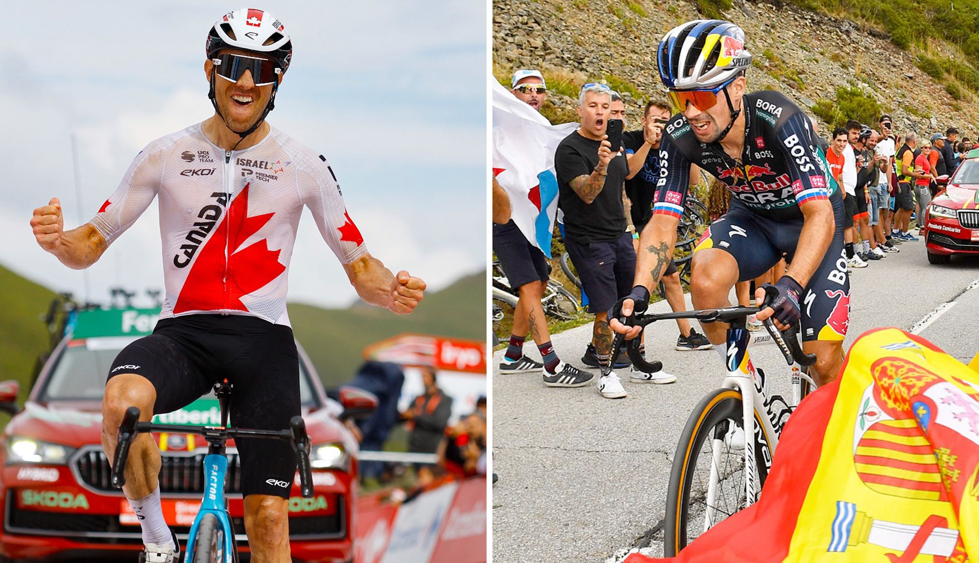 Michael Woods y Primoz Roglic, grandes triunfadores  en Ancares