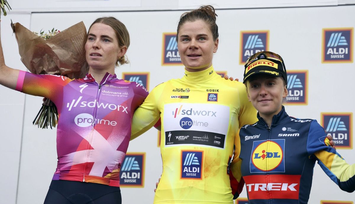 Podio final del Tour de Romandía