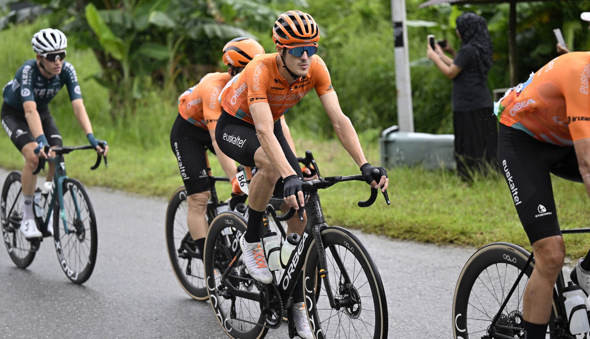 Joan Bou durante una etapa del Tour de Langkawi