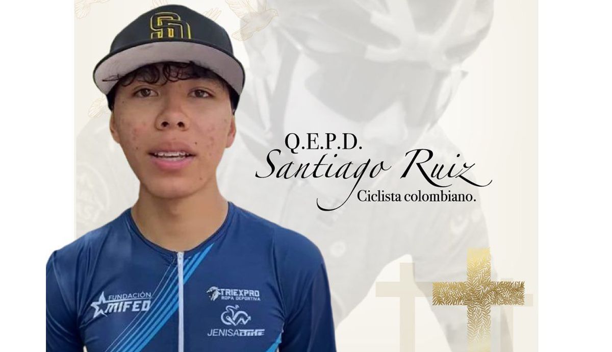 Muere el ciclista colombiano Santiago Ruiz, de 17 años, tras ser arrollado por un camión