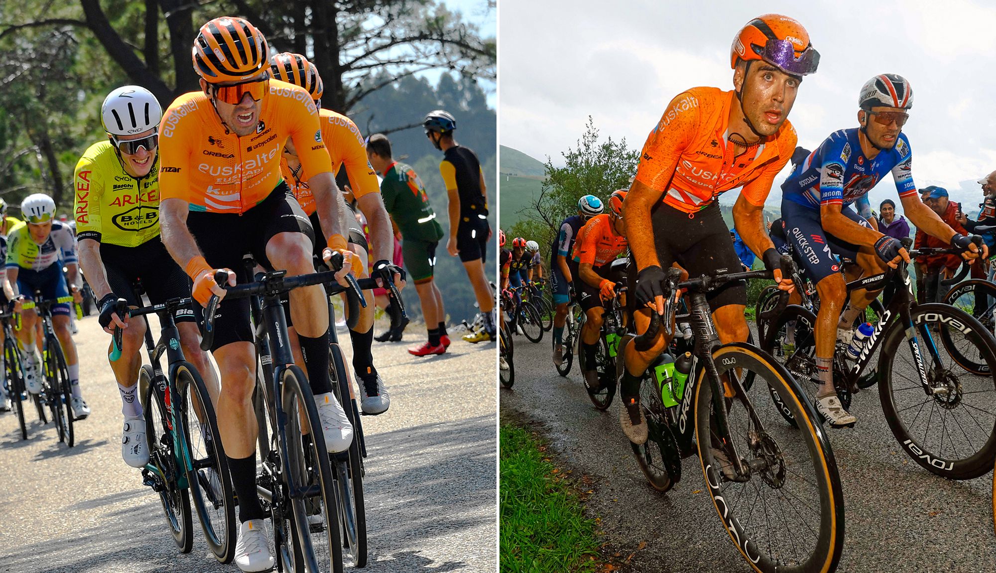 Txomin Juaristi (izda) y Gotzon Martín (der) renuevan dos años con el Euskaltel Euskadi