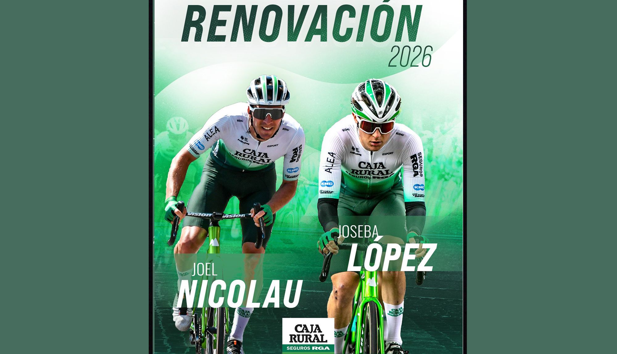 Joel Nicolau y Joseba López seguirán corriendo en Caja Rural-Seguros RGA