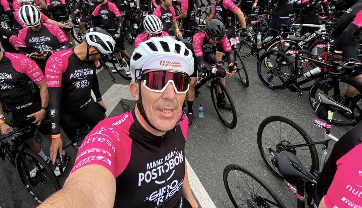 Luis Pasamontes en la salida del Giro de Rigo