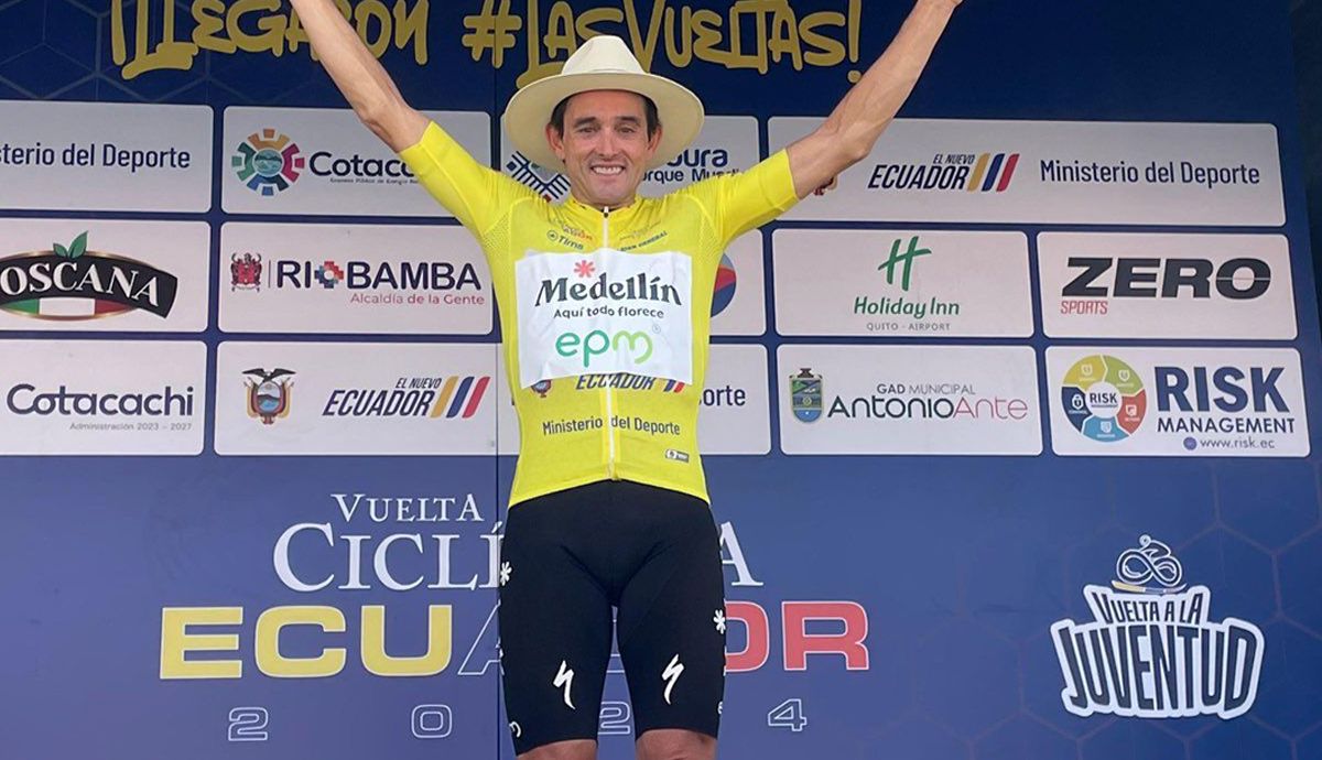 Óscar Sevilla, primer líder de la Vuelta a Ecuador