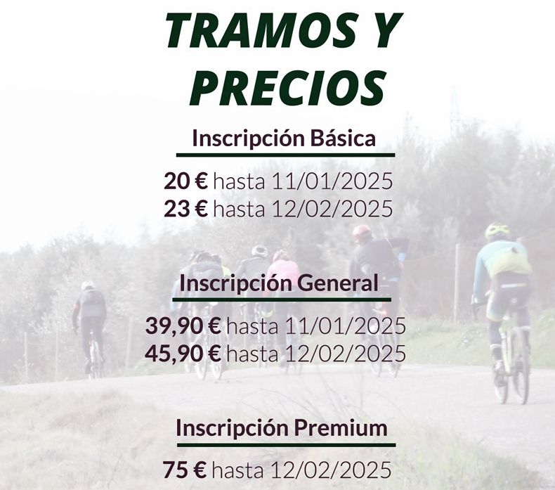 Tramos y precios inscripción Tramos y precios inscripción